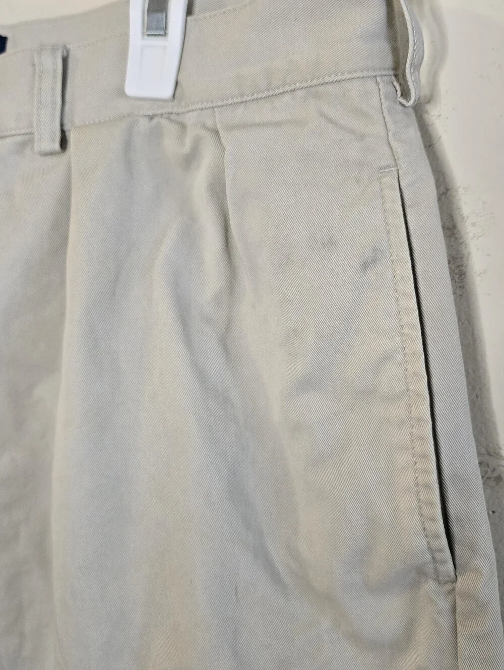 Polo Ralph Lauren Andrew Shorts Men's Size 36 Tan Pleated Chino Preppy Classic